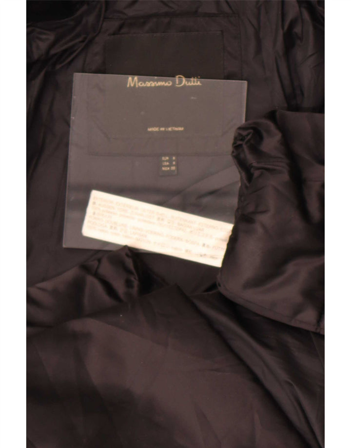 Massimo Dutti Jachetă căptușită cu glugă pentru femei UK 10 Poliester albastru mic