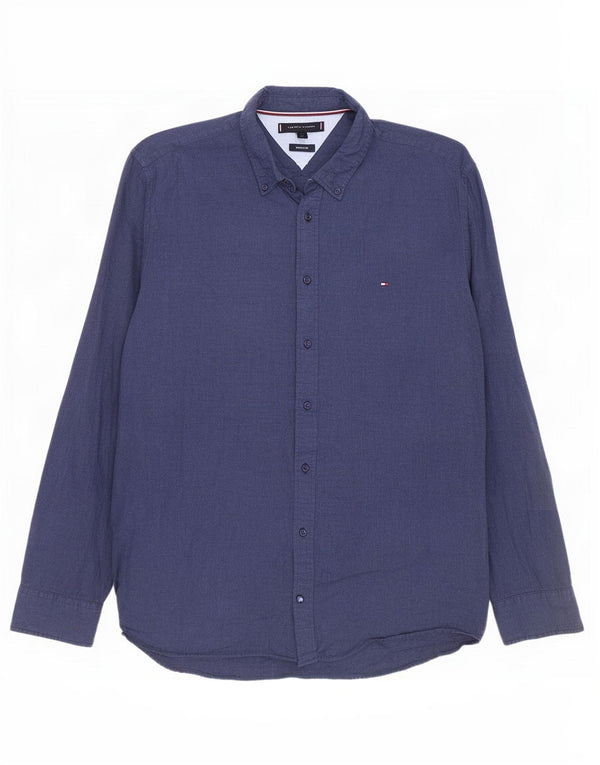 Cămașă pentru bărbați Tommy Hilfiger, cu formă regulată, XL, bumbac bleumarin