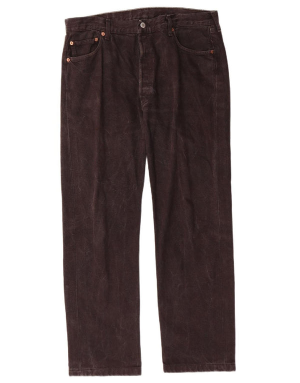 Blugi drepti pentru bărbați LEVI'S 501 W36 L29 negri