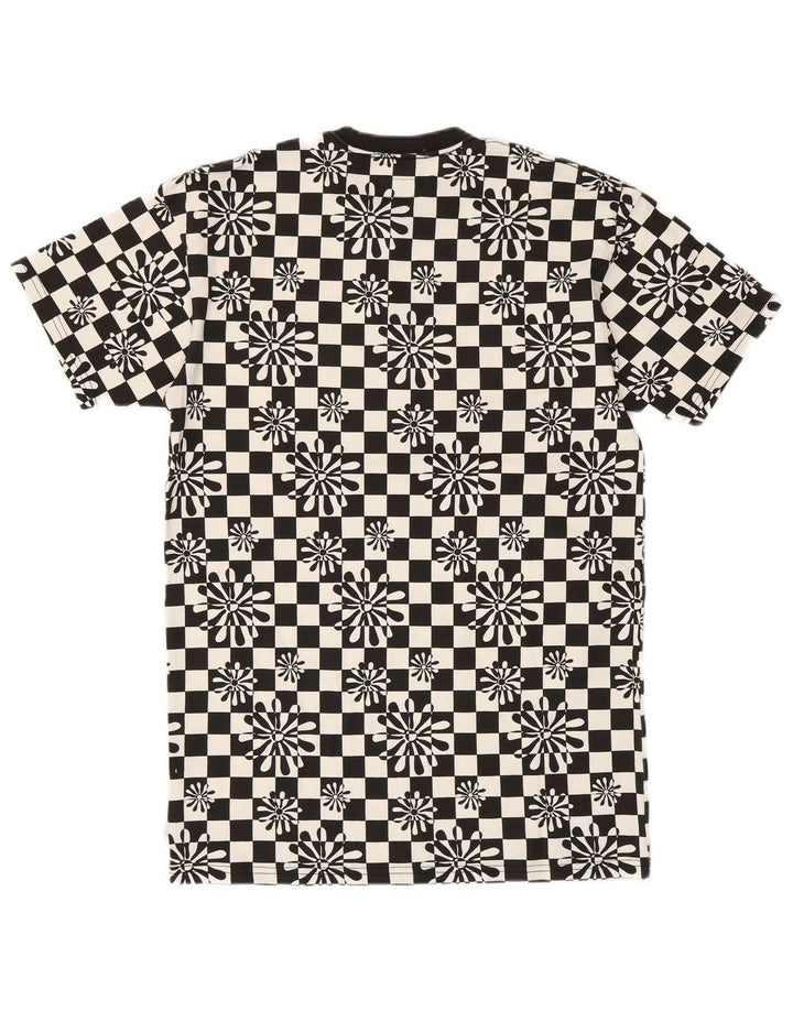 Rochie tricou supradimensionată pentru femei VANS UK 2 2XS Bumbac geometric negru