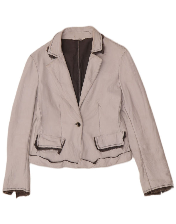 Sacou Victory pentru femei cu 1 nasture IT 44 Medium Off White Clasic