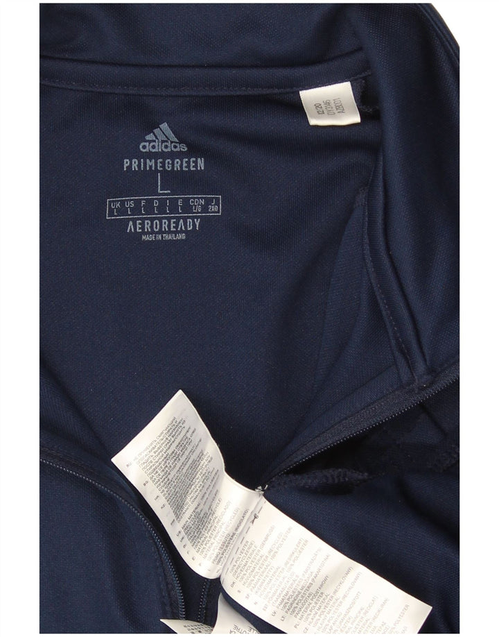 Pantaloni de trening pentru bărbați Aeroready, cu fermoar și gât, pentru bărbați, albastru bleumarin