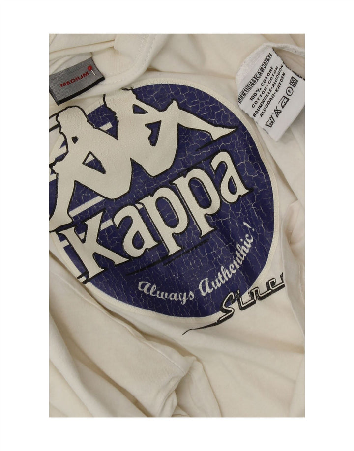 Tricou grafic pentru bărbați Kappa Top Medium White Bumbac