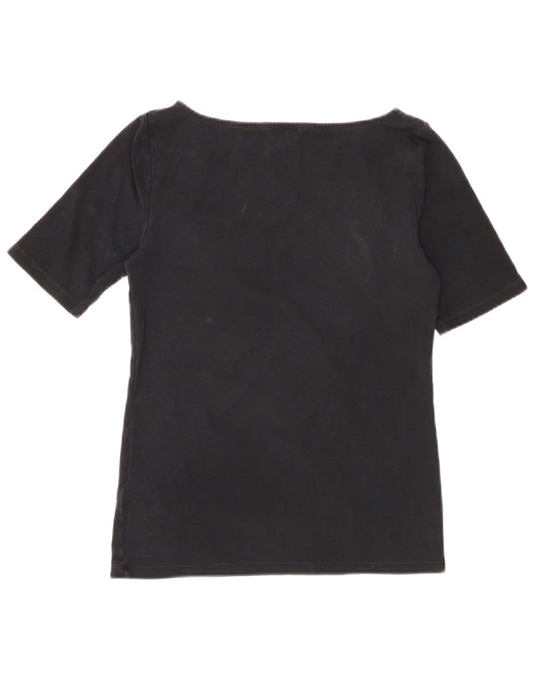 Tricou Ralph Lauren pentru femei Top UK 10 Small Black Bumbac
