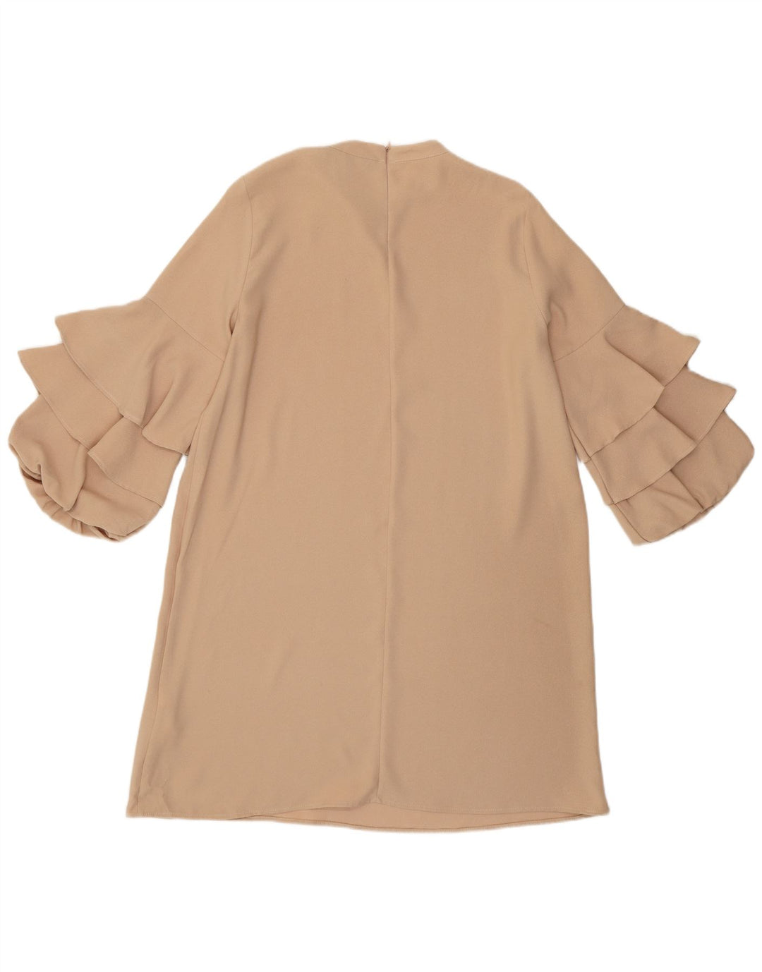 ZARA Womens 3/4 Sleeve Shift Dress UK 16 Large Pink Polyester
