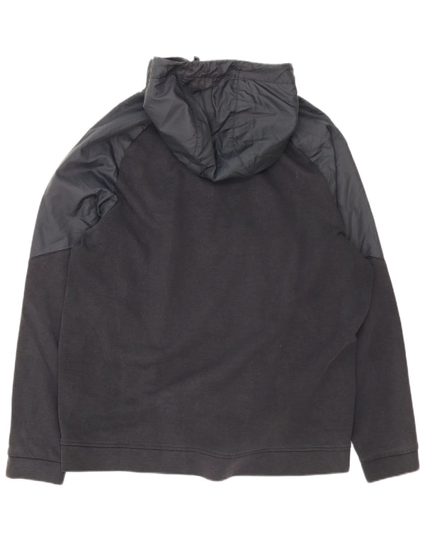 Pulover Nike pentru bărbați, cu fermoar, 2XL, bumbac negru