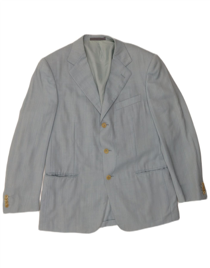 Sacou blazer pentru bărbați Ermenegildo Zegna IT 50 Lână albastră mare