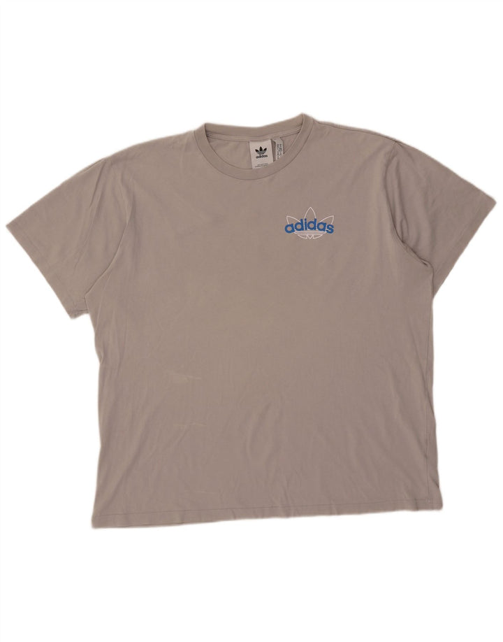 Tricou pentru bărbați Adidas Top XL bumbac gri