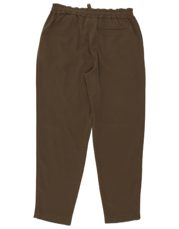 Pantaloni casual conici pentru femei Zara Mediu L28 L27 Kaki Poliester