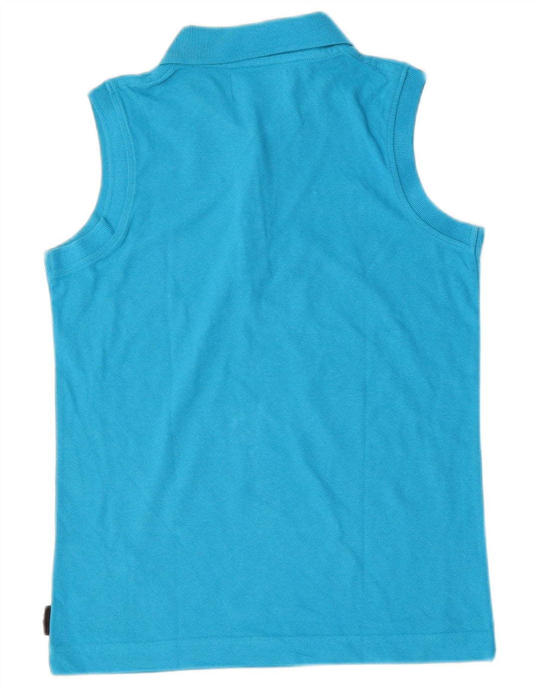 Cămașă polo fără mâneci Kappa pentru femei UK 12, bumbac albastru mediu