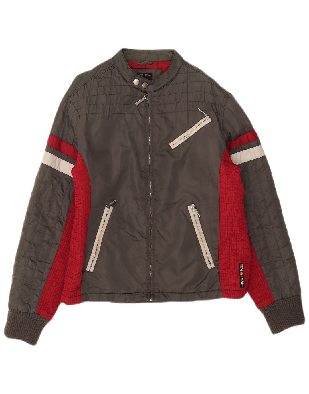 Bomber pentru bărbați Energie UK 40, mare, gri, color block