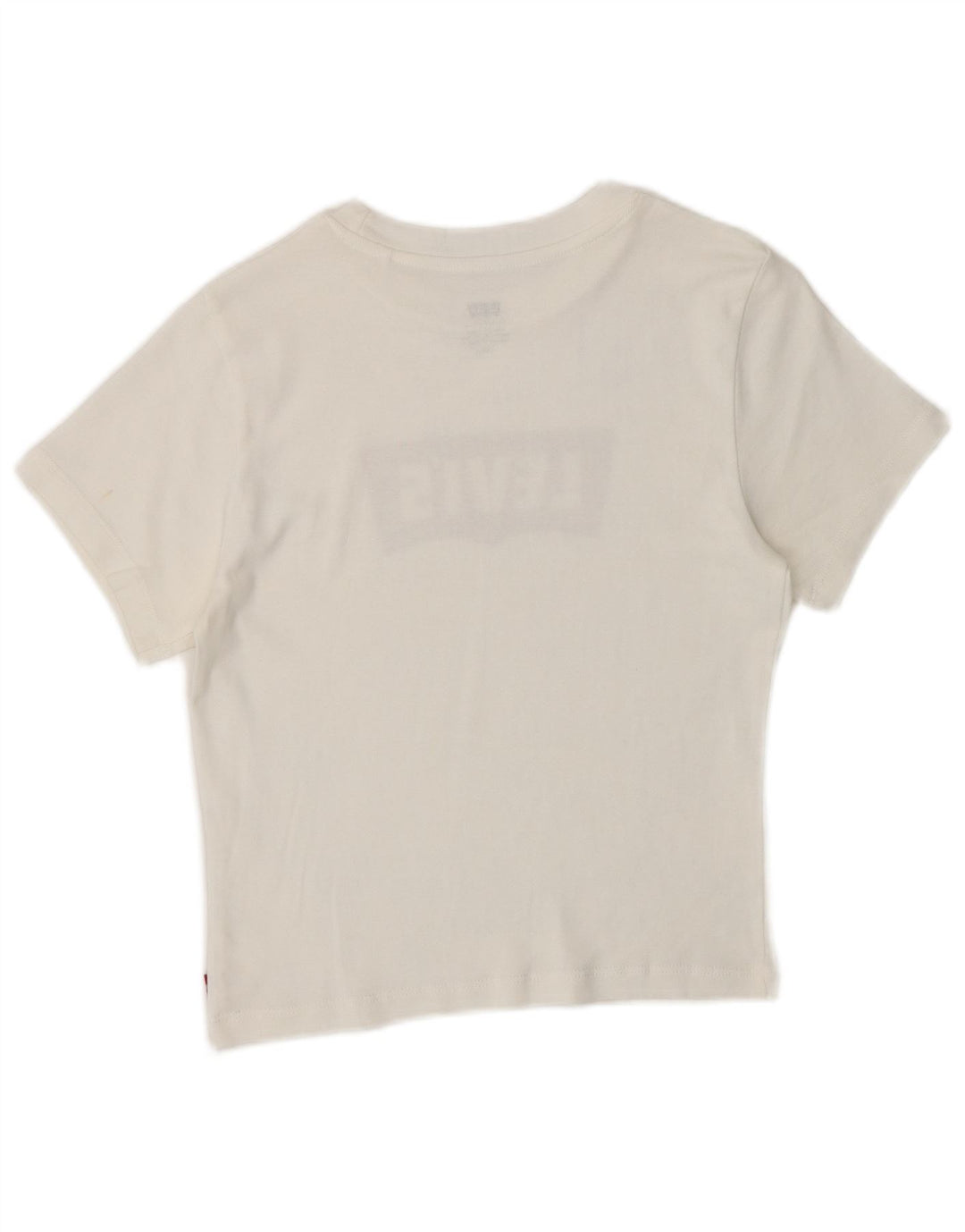Tricou cu grafic crop Levi's pentru femei Top UK 8 Small White