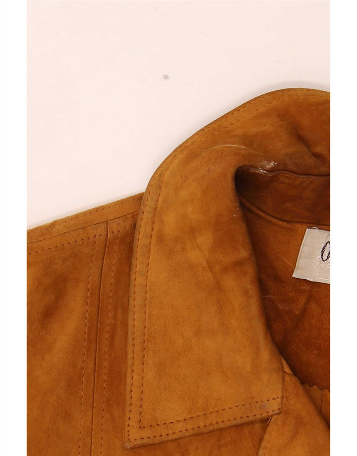 Jachetă de căprioară de weekend pentru femei vintage IT 42 Medium Beige Piele