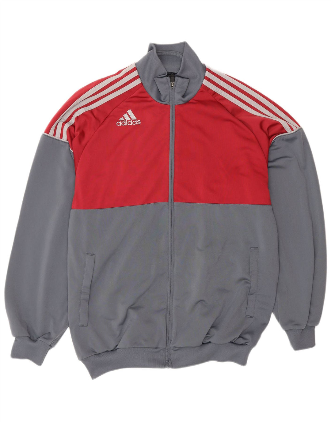Jachetă de trening Adidas pentru bărbați Marea Britanie 38/40 Gri mediu Poliester color bloc