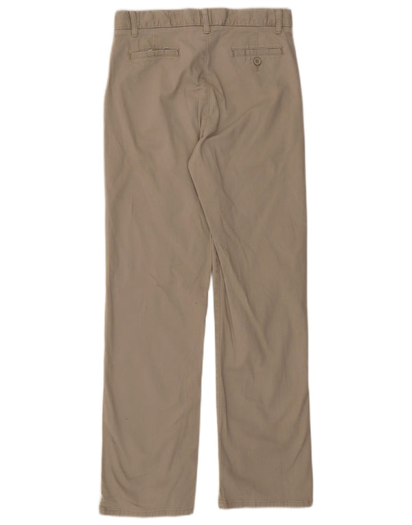 Izod Boys Slim Chino Trousers 15-16 Years W26 L29 Beige Cotton