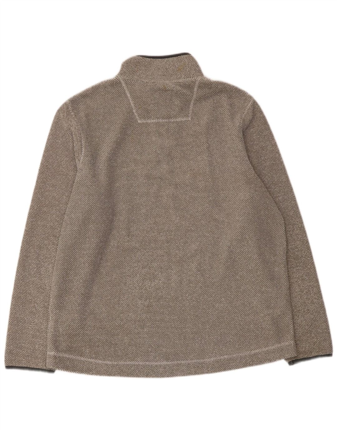 WEIRD FISH Pulover pentru bărbați, cu fermoar și gât, poliester XL, gri