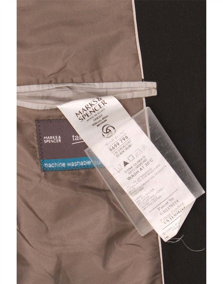 Marks & Spencer jachetă pentru bărbați cu 3 nasturi, UK 40, poliester negru mare