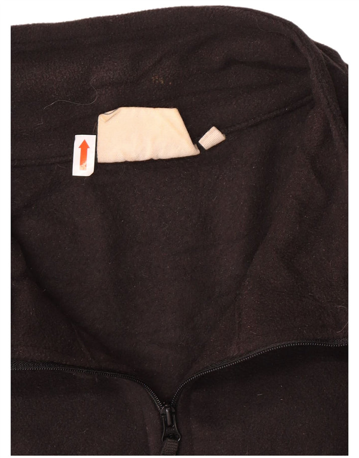 Jumper pentru bărbați Mountain Warehouse, din lână, cu fermoar și gât, 3XL, negru