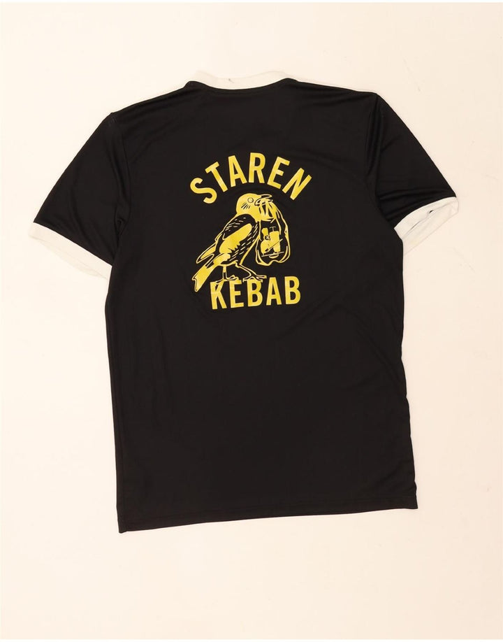 Tricou grafic pentru bărbați Adidas Top Mediu Negru Poliester Sport