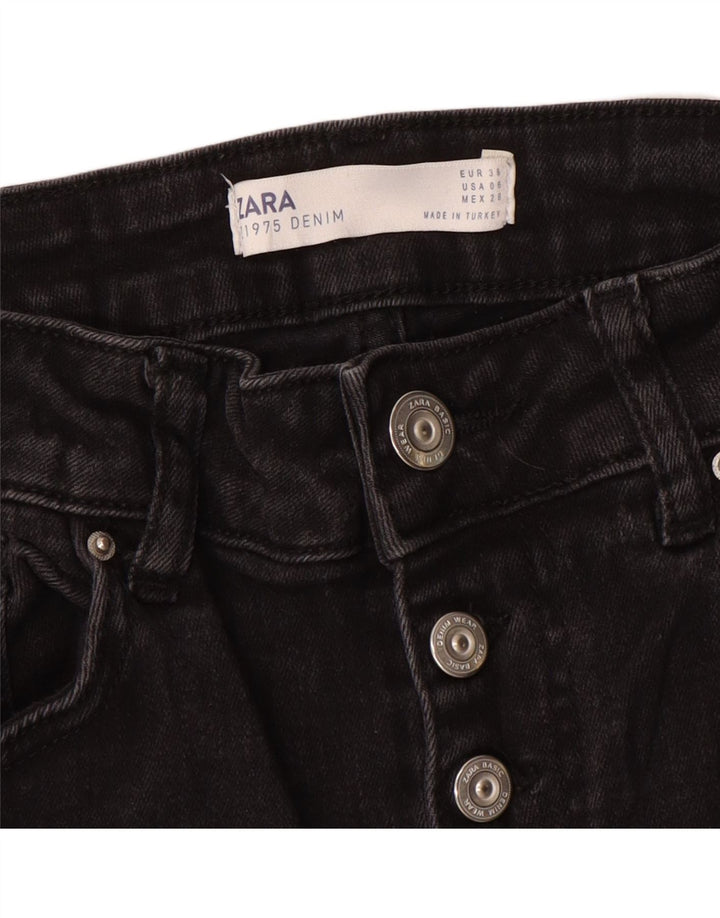 Blugi evazați pentru femei Zara EU 38 Mici L28 L32 Negri