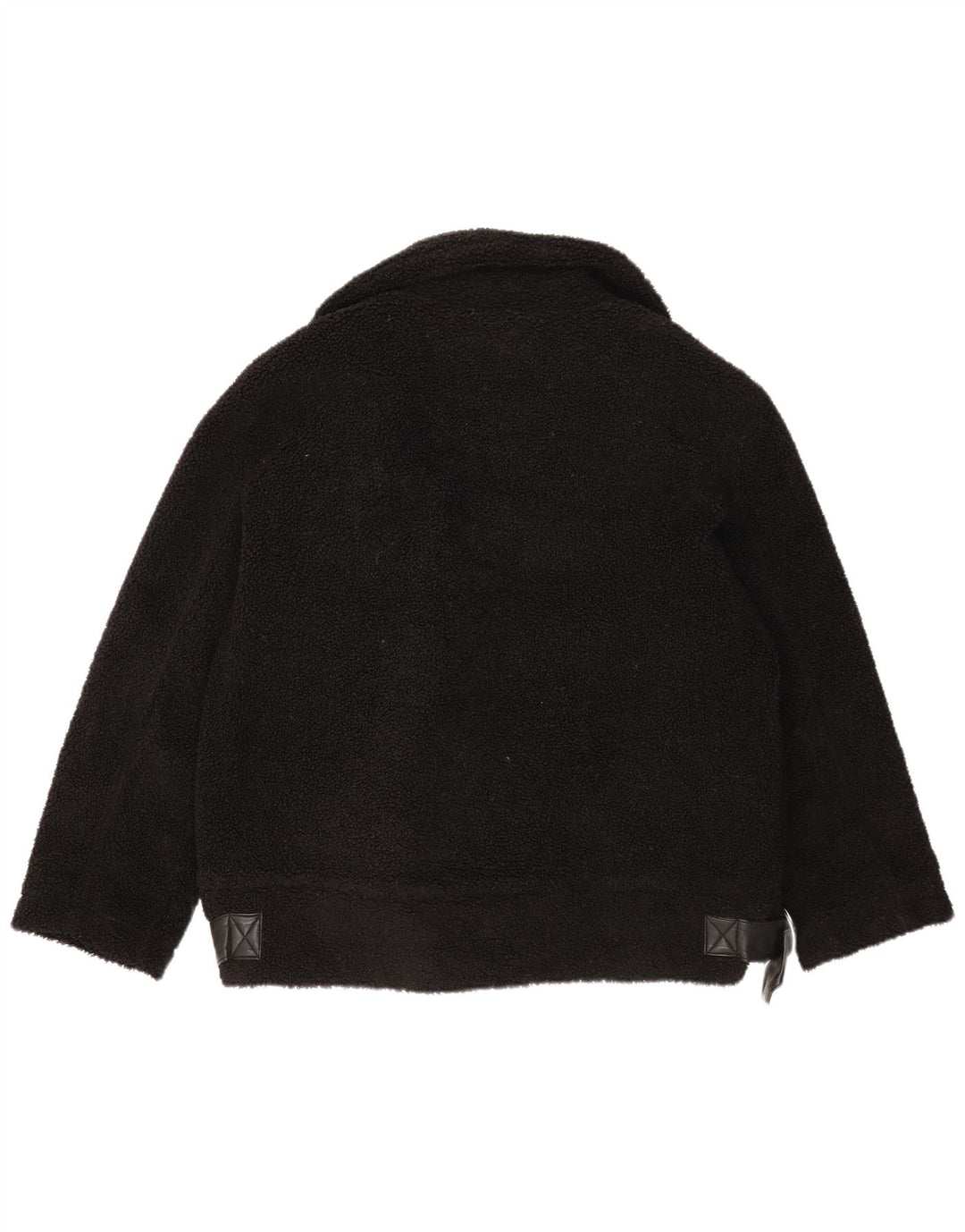 Jachetă din lână supradimensionată pentru femei Topshop UK 14 Poliester mediu negru