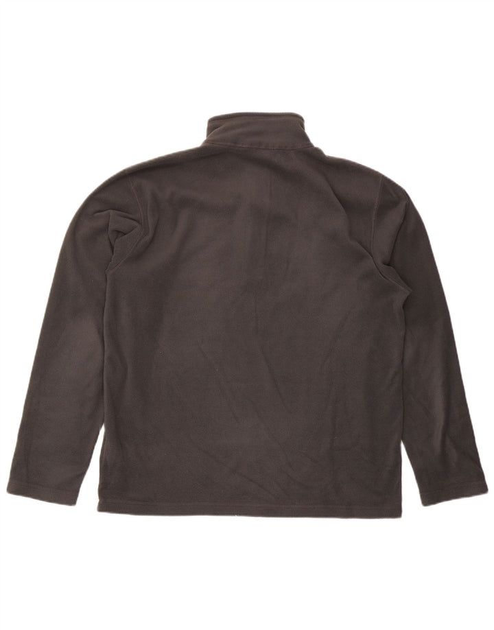 Pulover pentru bărbați The North Face, cu fermoar și gât, poliester mare, gri
