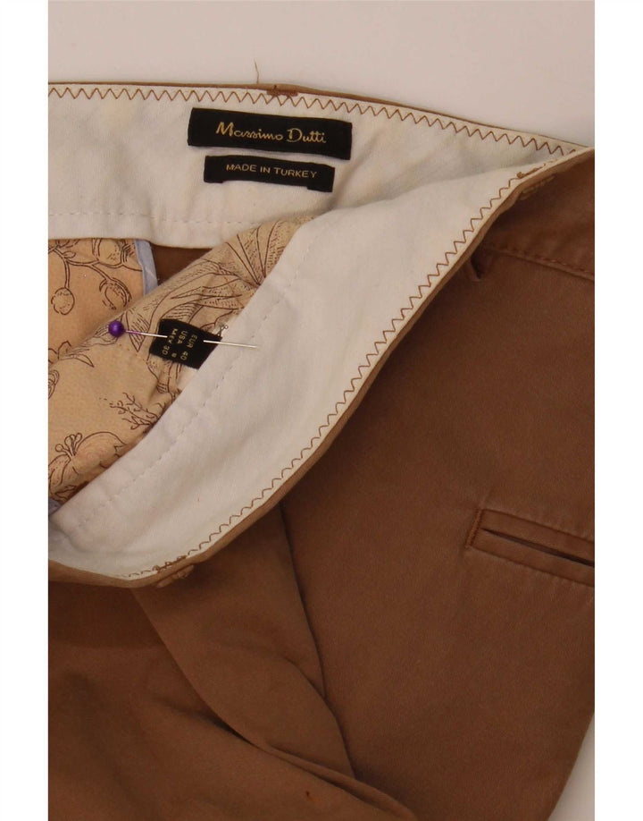 Massimo Dutti Pantaloni chino subțiri pentru femei EU 40 Medium W30 L30 Bej