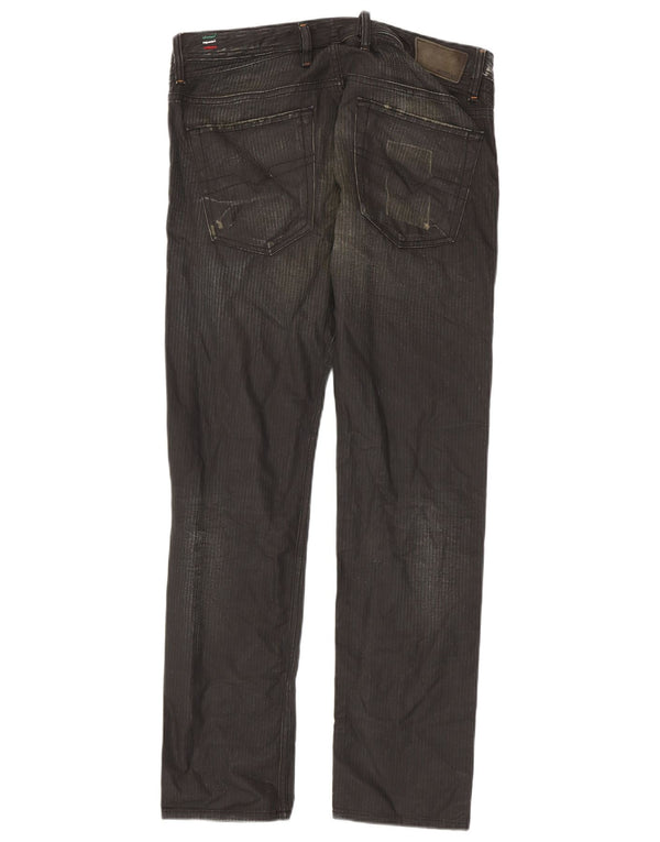 Diesel pentru bărbați Shioner distressed slim skinny blugi W32 L30 bumbac negru