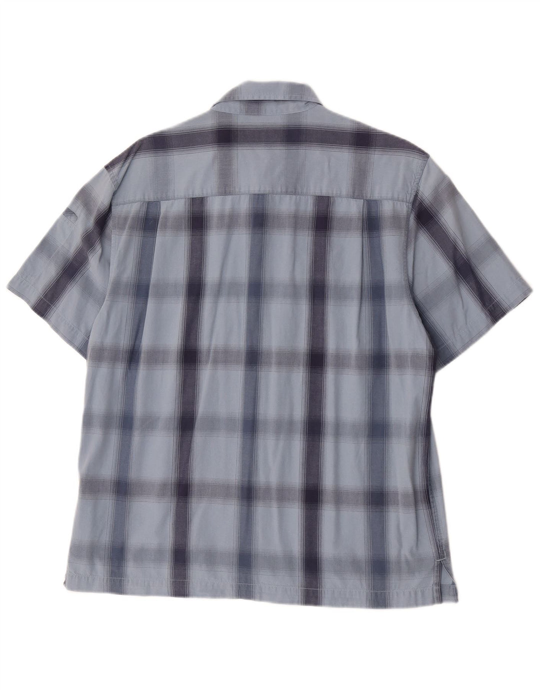 Cămașă cu mânecă scurtă pentru bărbați Wrangler, bumbac cu carouri albastre mari