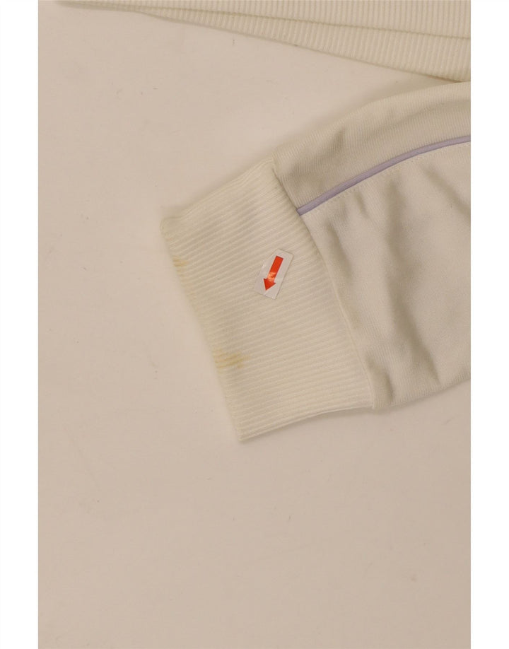 Jachetă de trening pentru femei ADIDAS UK 16, mare poliester alb