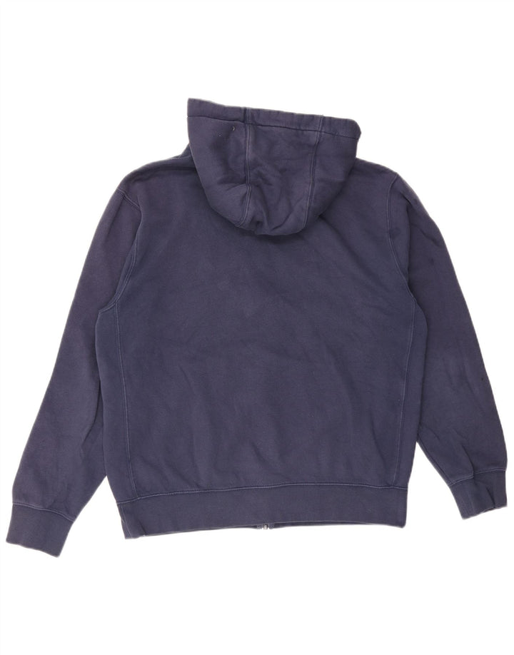 Pulover NIKE pentru bărbați, cu fermoar, bumbac, albastru, mediu