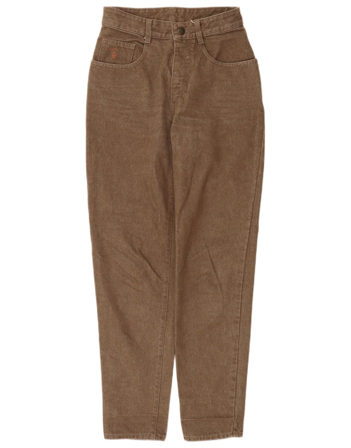 Blugi conici pentru femei Trussardi W28 L30 bumbac maro