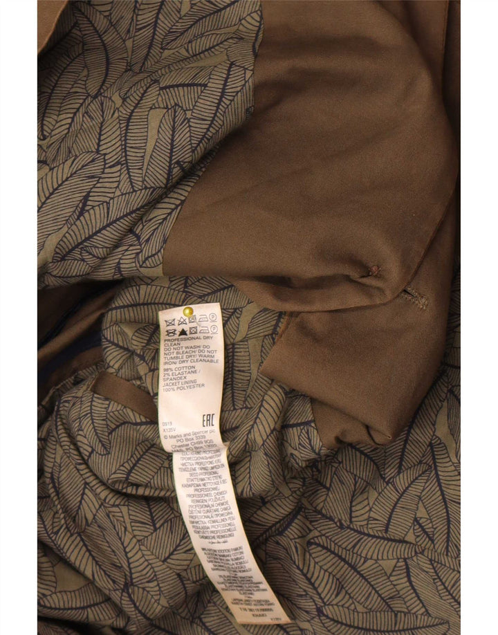 Jachetă pentru bărbați Marks & Spencer, cu 2 nasturi, UK 40 Bumbac kaki mediu