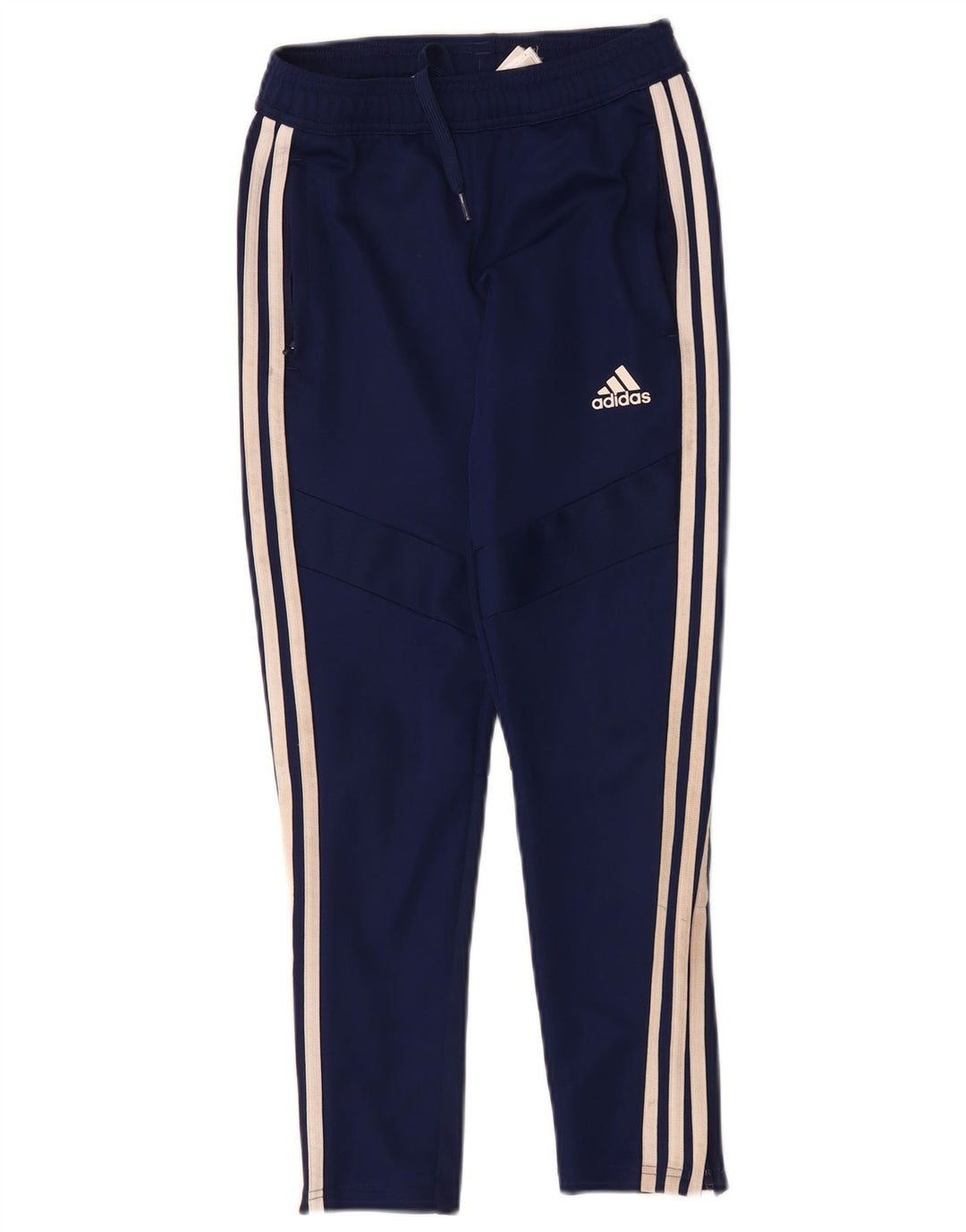 Pantaloni de trening ADIDAS Aeroready pentru baieti 9-10 ani poliester bleumarin