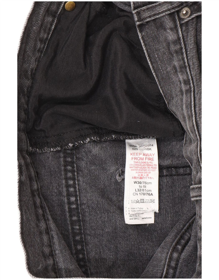 Blugi largi pentru femei Topshop L30 L32 Poliester negru