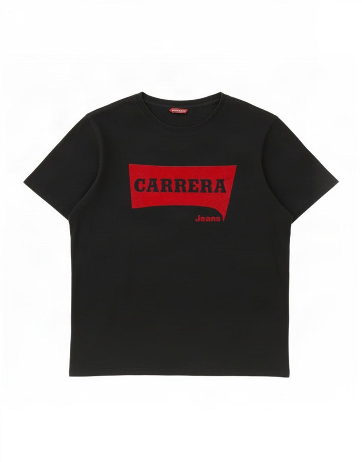 Tricou grafic pentru bărbați Carrera Top mare negru