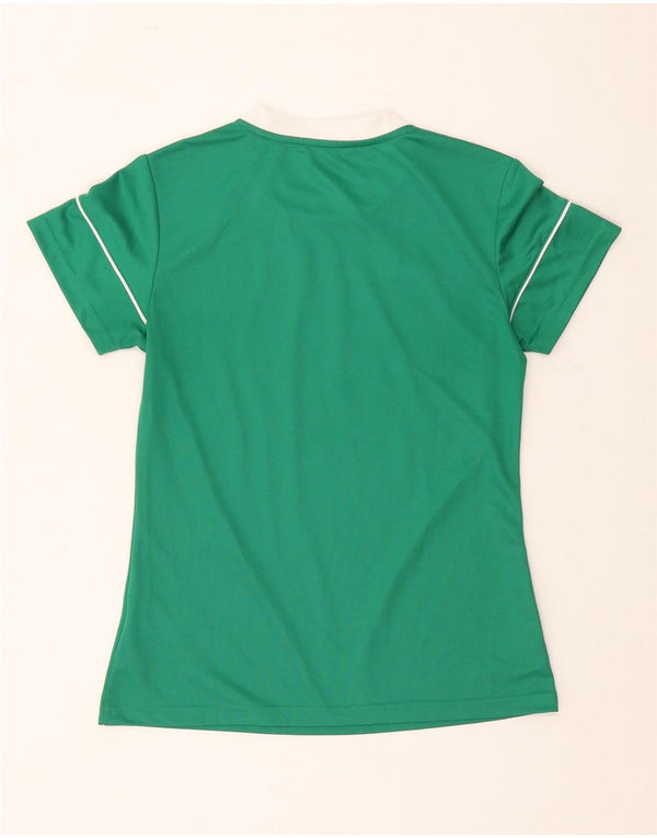 Tricou Adidas Climalite pentru femei Top UK 8/10 Small Green Poliester