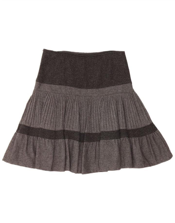 Fustă A-Line pentru femei Benetton W32, mare, gri, colorblock