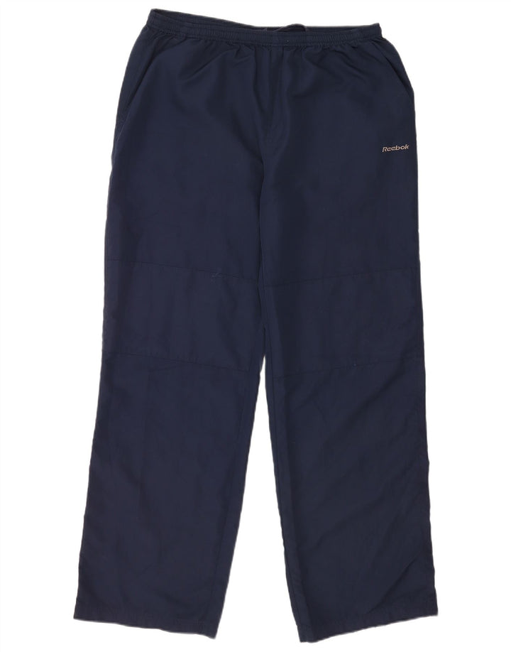 Pantaloni de trening Reebok pentru baieti 15-16 ani poliester bleumarin