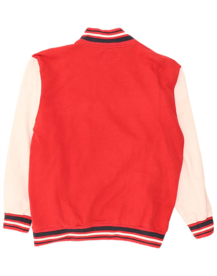 Hanorac cu grafic pentru bărbați Sergio Tacchini Pulover mare roșu Colorblock