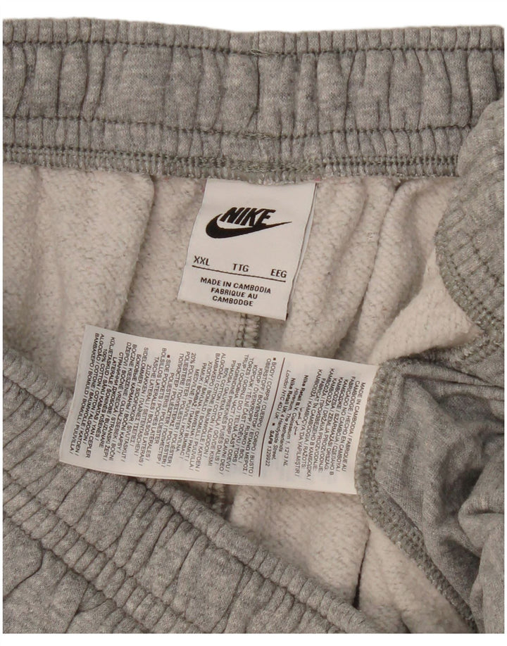 Pantaloni scurti sport pentru bărbați NIKE 2XL bumbac gri