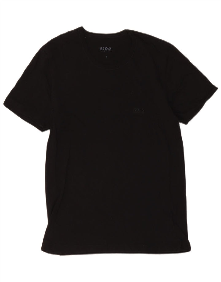 Tricou pentru bărbați Hugo Boss Top mic din bumbac negru