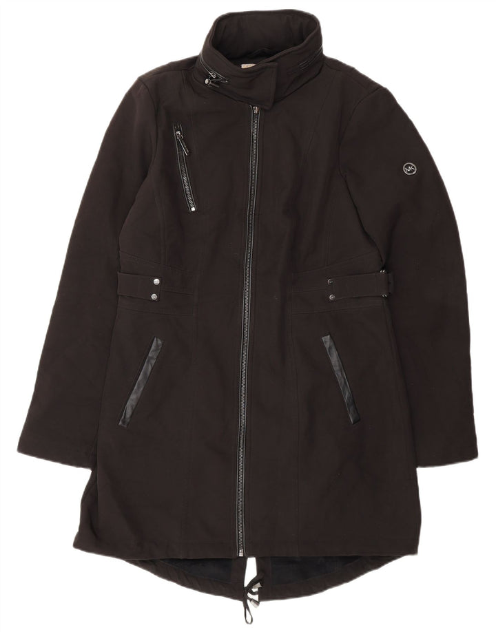 Jachetă parka cu glugă pentru femei Michael Kors UK 10 Poliester negru mic
