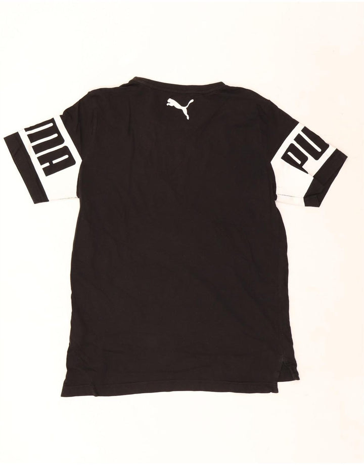 Tricou grafic Puma pentru bărbați Top mic bumbac negru