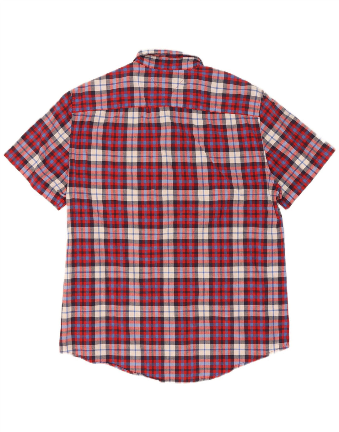 Cămașă slim cu mânecă scurtă pentru bărbați Tommy Hilfiger, cu carouri mari, multicolore