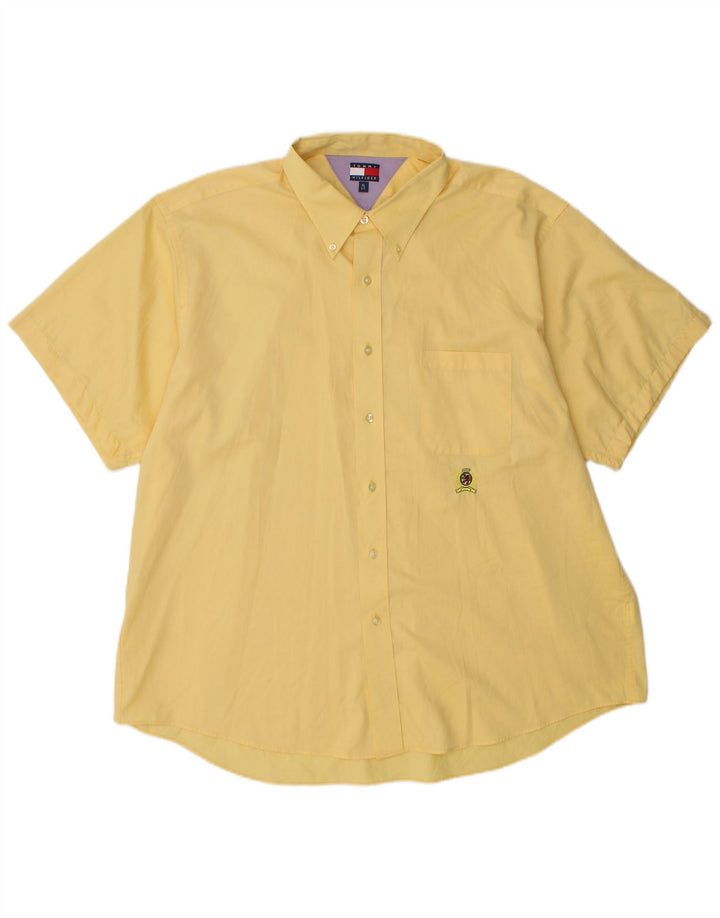Cămașă cu mânecă scurtă pentru bărbați TOMMY HILFIGER XL Galben