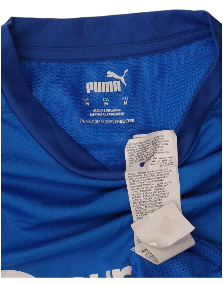 Tricou grafic pentru bărbați Puma Top Medium Blue Poliester