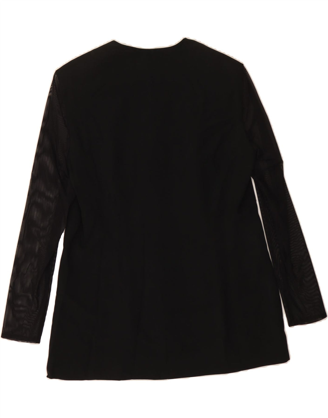 GIANFRANCO FERRE Womens Forma Zero Cardigan Top UK 16 Large Black Acetate Vintage Gianfranco Ferre and Second-Hand Gianfranco Ferre from Messina Hembry 