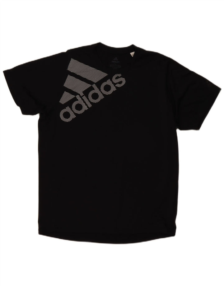 Tricou cu grafic Climalite ADIDAS pentru bărbați Top mare din poliester negru