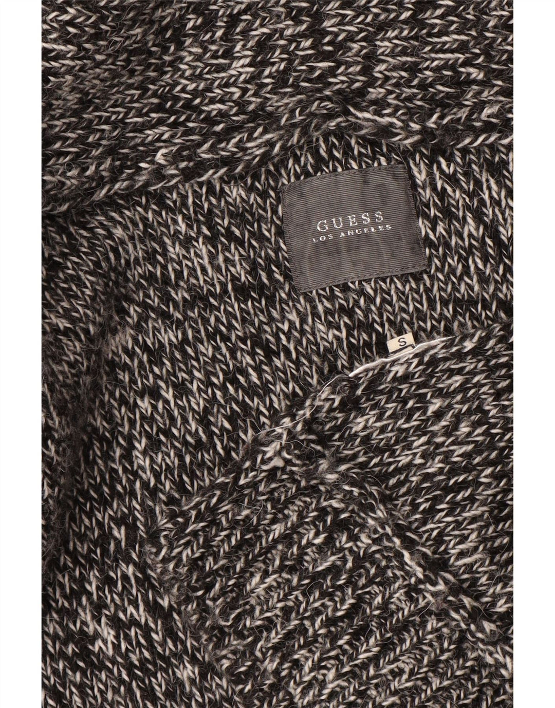 Pulover cardigan cu paragate supradimensionat pentru femei Guess UK 10 mic, gri cu pete